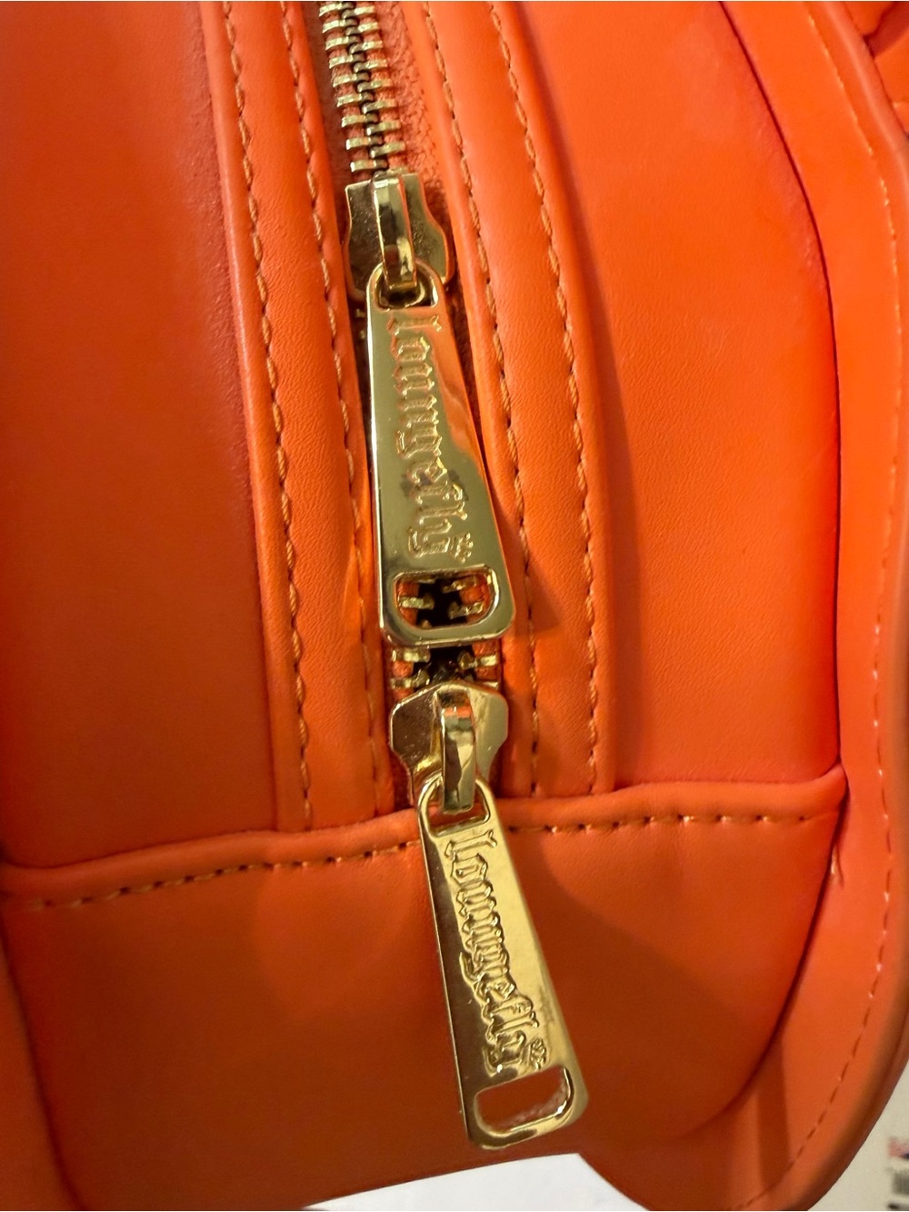 Loungefly Disney Minnie Pumpkin Glow in the Dark Mini Backpack - Picture 6 of 7